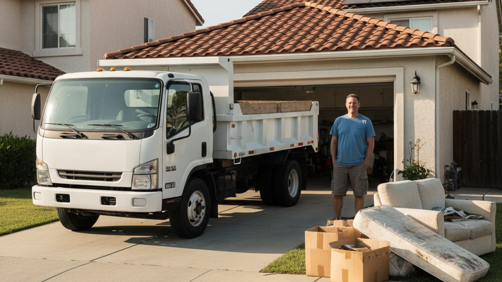Clear Out San Diego crew loading furniture into a truck the same day a San Diego homeowner called